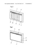 CONTAINER FOR STORING OBJECTS, AND AN ABSORBER ELEMENT FOR SUCH A CONTAINER diagram and image