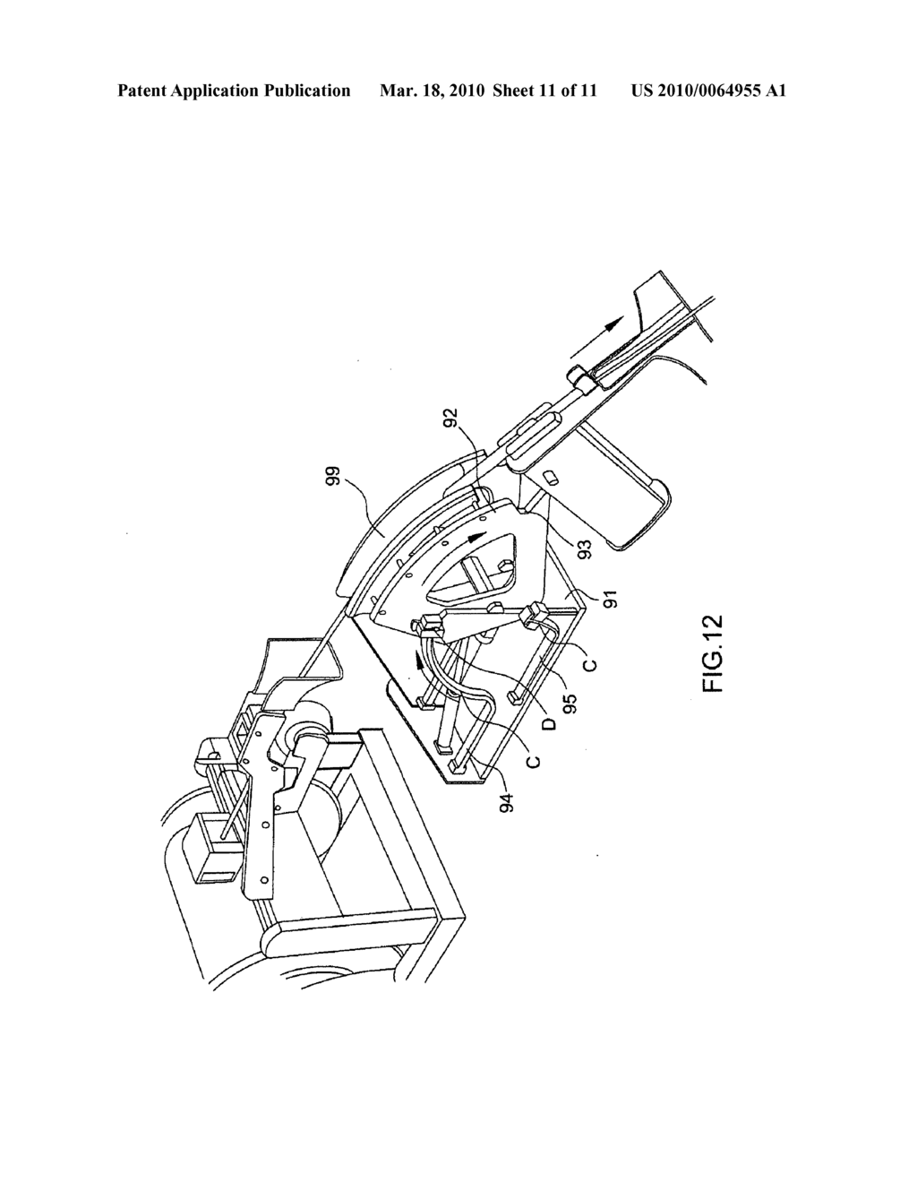 DEVICE FOR AUTOMATICALLY ATTACHING AND DETACHING A TOWED SONAR TRANSMITTER TO AND FROM AN ACTIVE-SONAR TOW LINE - diagram, schematic, and image 12