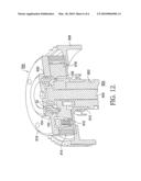 Cam phaser helical bias spring having a square end for retention diagram and image