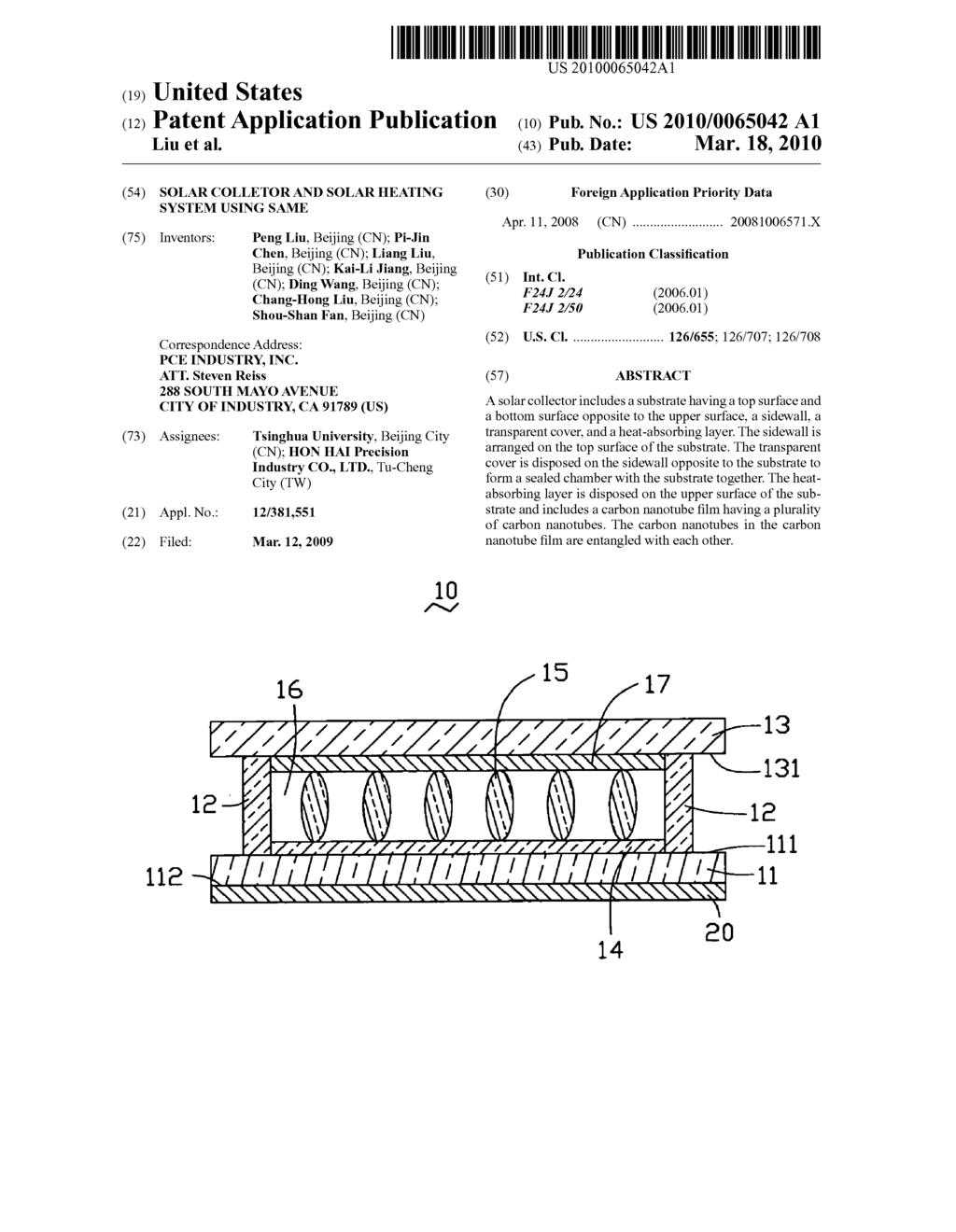 Solar colletor and solar heating system using same - diagram, schematic, and image 01