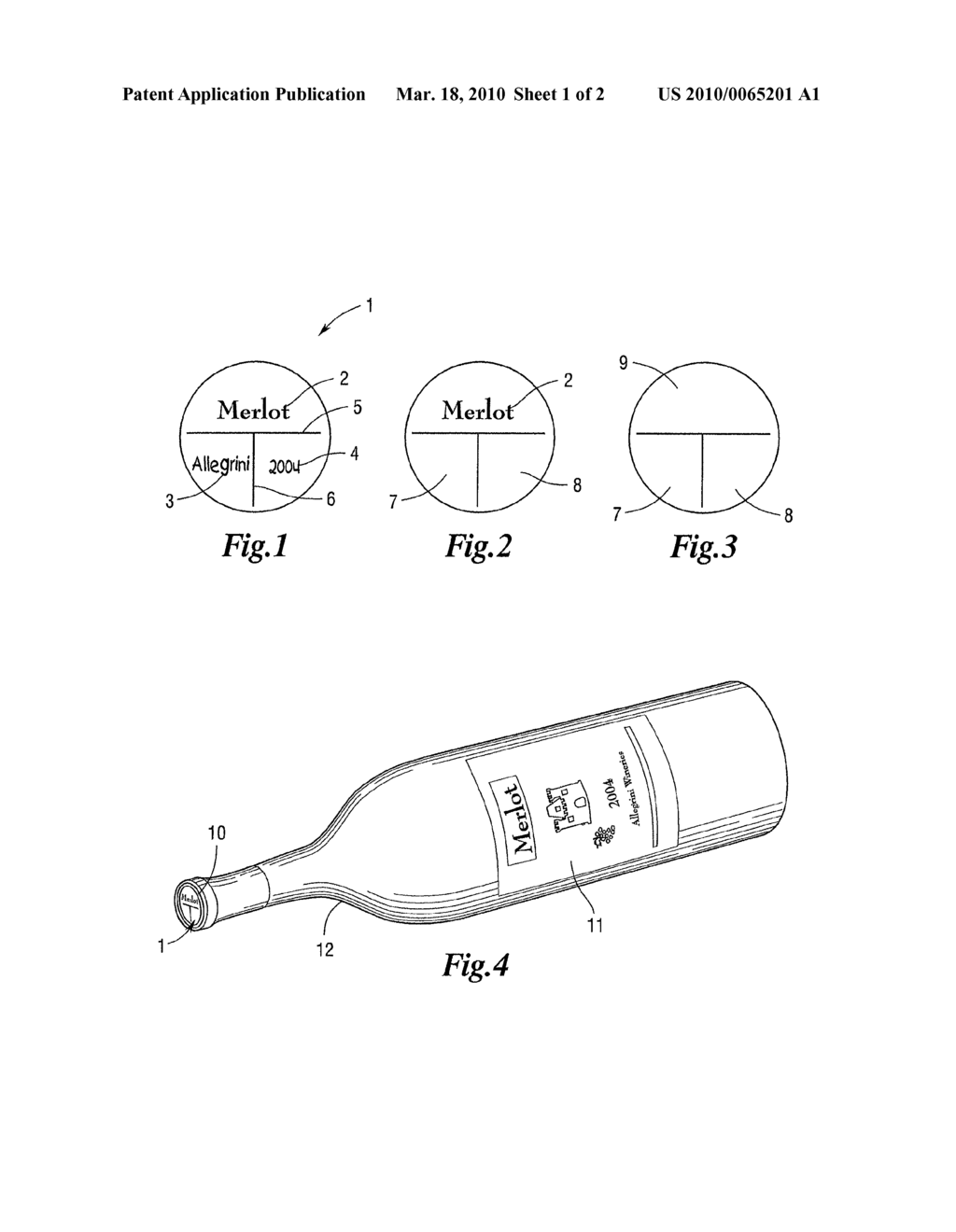 Label and Method of Labeling Wine Bottles - diagram, schematic, and image 02