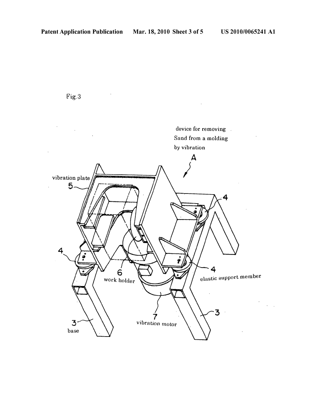 DEVICE FOR REMOVING SAND BY VIBRATION - diagram, schematic, and image 04