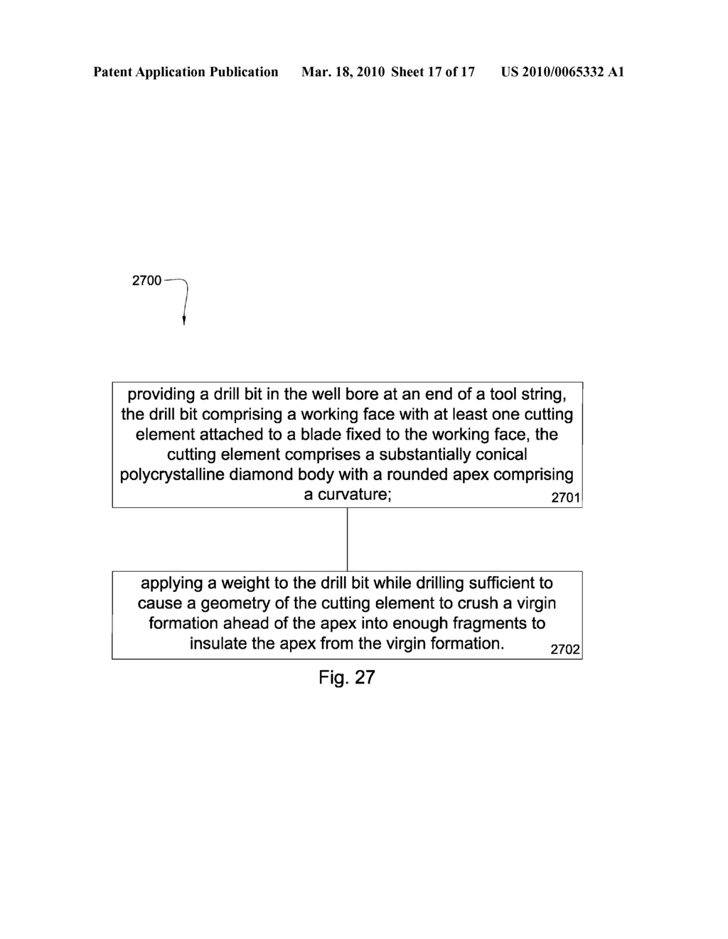 Method for Drilling with a Fixed Bladed Bit - diagram, schematic, and image 18