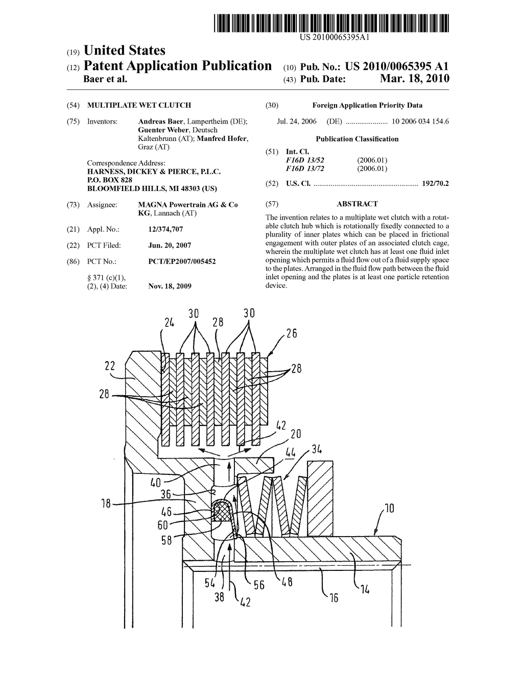 MULTIPLATE WET CLUTCH - diagram, schematic, and image 01