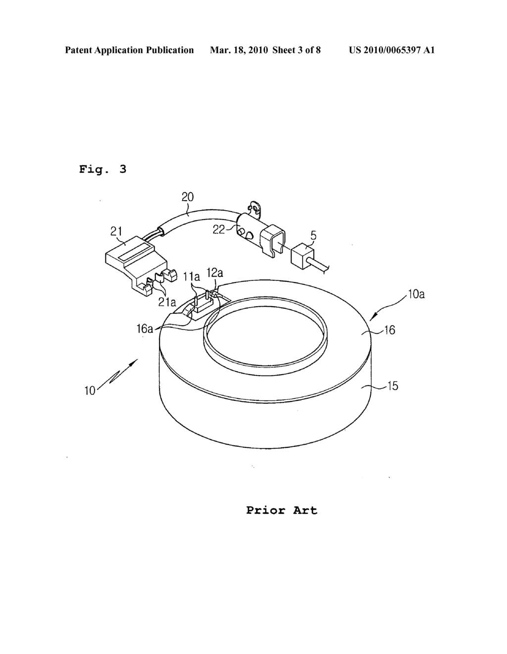 FIELD COIL ASSEMBLY OF ELECTROMAGNETIC CLUCH FOR A COMPRESSOR - diagram, schematic, and image 04