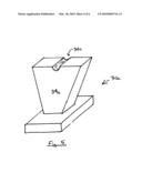 DEVICE FOR ANCHORING CONCRETE TO AN INSULATING PANEL AND FORM EMPLOYING DEVICE diagram and image