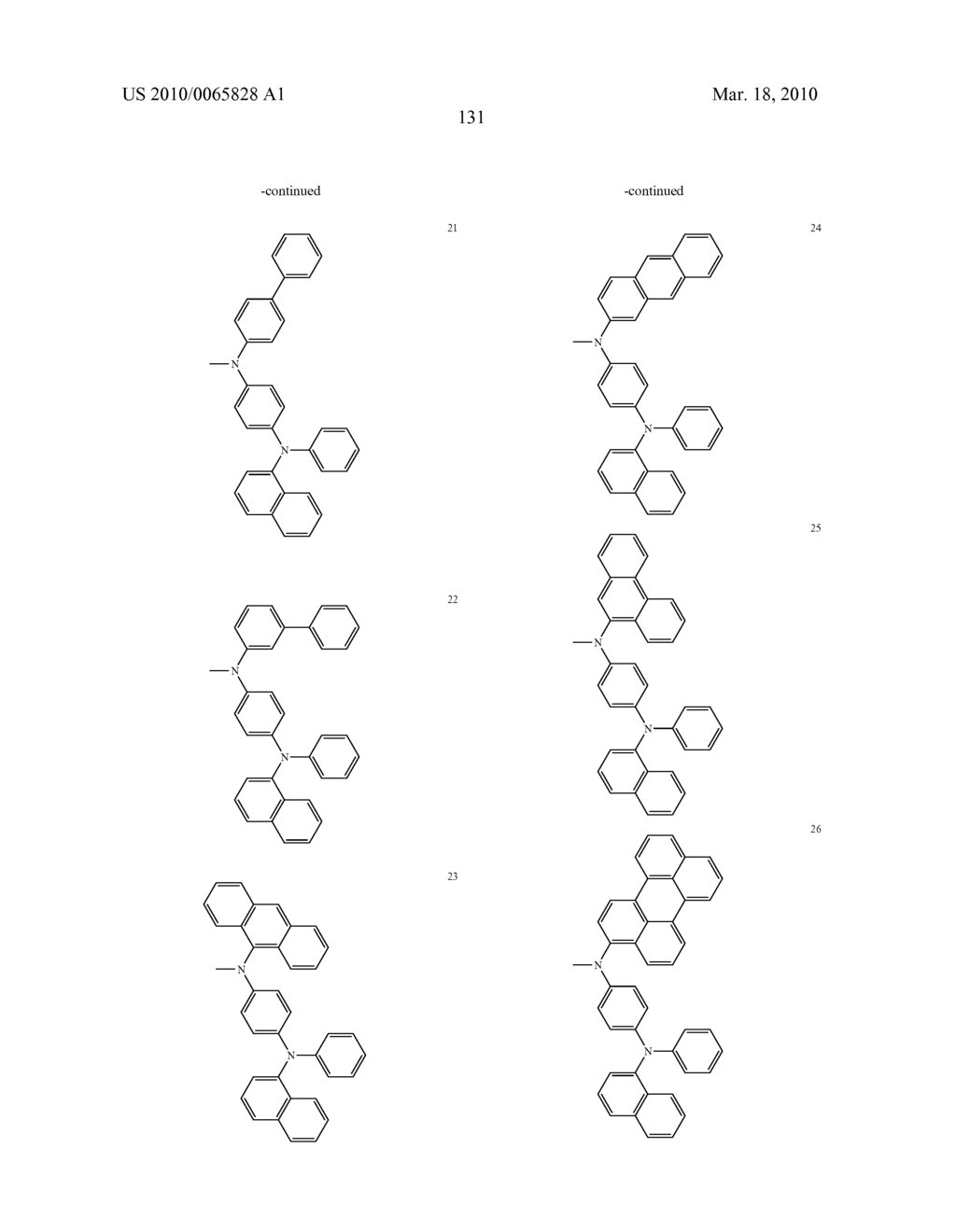  COMPOUNDS AND ORGANIC LIGHT EMITTING DIODE USING THE SAME - diagram, schematic, and image 133