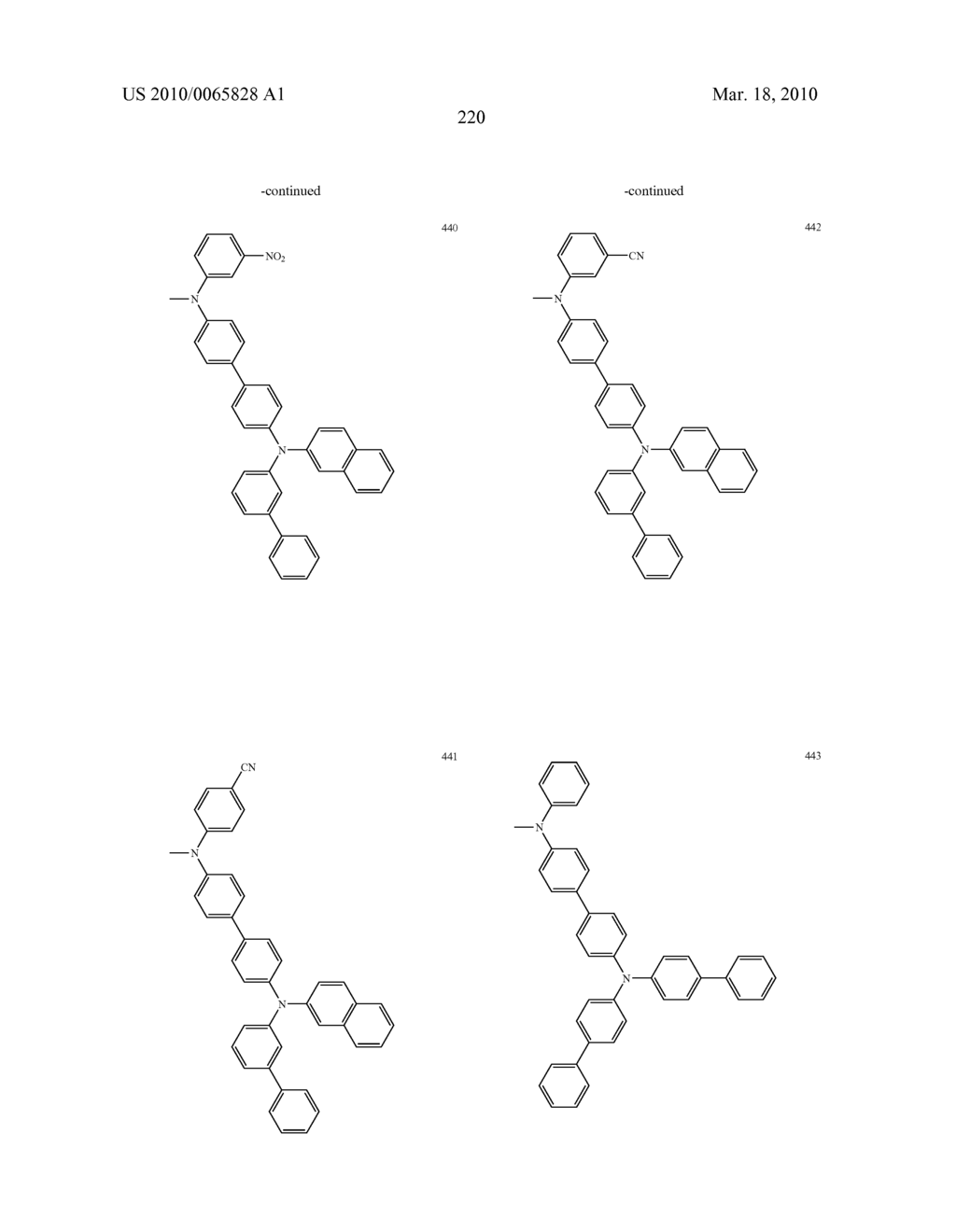  COMPOUNDS AND ORGANIC LIGHT EMITTING DIODE USING THE SAME - diagram, schematic, and image 222