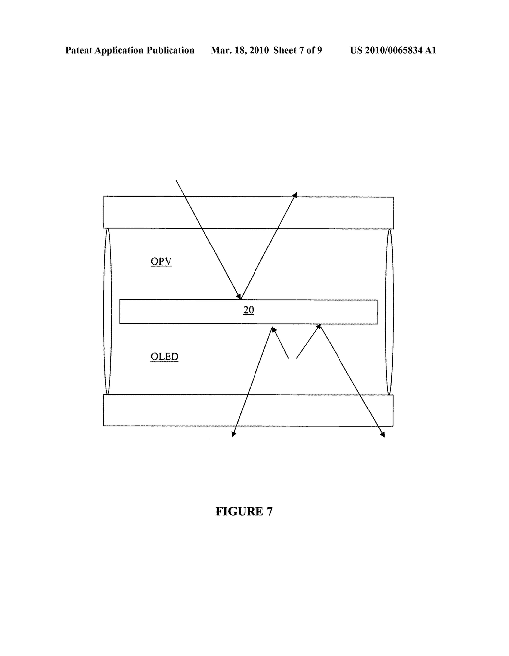 INTEGRATED ORGANIC PHOTOVOLTAIC AND LIGHT EMITTING DIODE DEVICE - diagram, schematic, and image 08