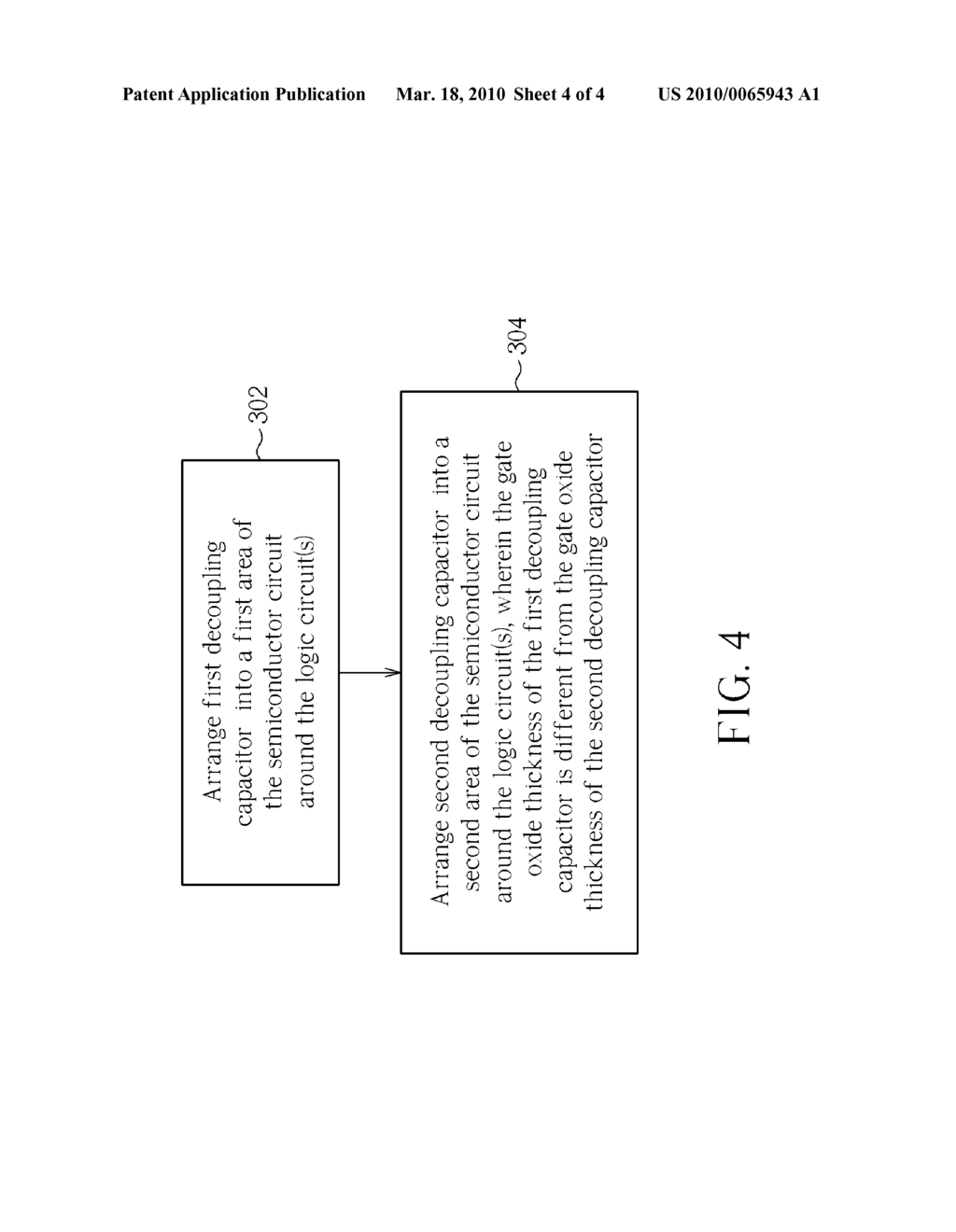 METHOD FOR INCLUDING DECOUPLING CAPACITORS INTO SEMICONDUCTOR CIRCUIT HAVING LOGIC CIRCUIT THEREIN AND SEMICONDUCTOR CIRCUIT THEREOF - diagram, schematic, and image 05