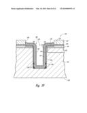 MICROFEATURE WORKPIECES HAVING CONDUCTIVE INTERCONNECT STRUCTURES FORMED BY CHEMICALLY REACTIVE PROCESSES, AND ASSOCIATED SYSTEMS AND METHODS diagram and image