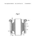 Arrangement for retaining a compliance bush assembly diagram and image