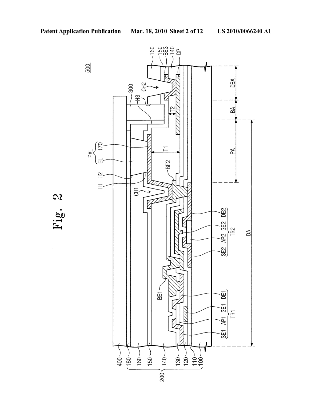 ORGANIC LIGHT EMITTING DISPLAY AND METHOD OF MANUFACTURING THE SAME - diagram, schematic, and image 03