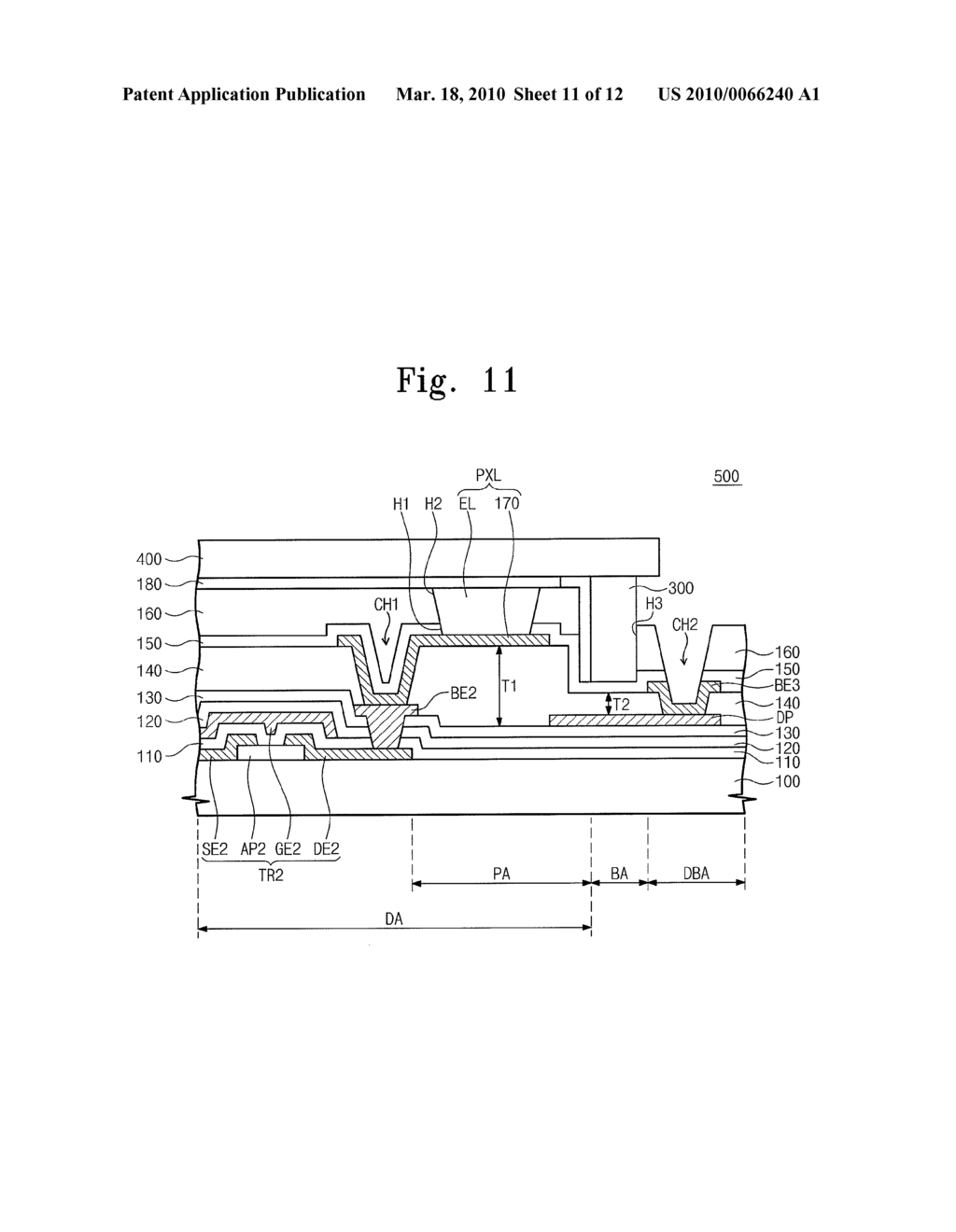 ORGANIC LIGHT EMITTING DISPLAY AND METHOD OF MANUFACTURING THE SAME - diagram, schematic, and image 12