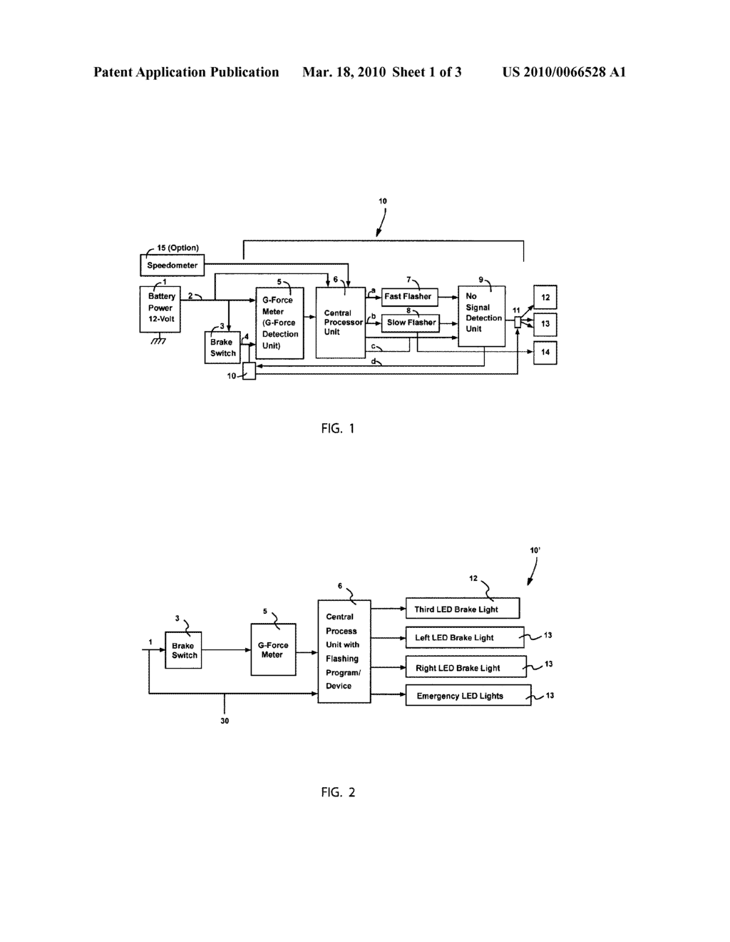 AUTOMATIC FLASHING BRAKE LIGHTS AND ASSOCIATED METHOD - diagram, schematic, and image 02