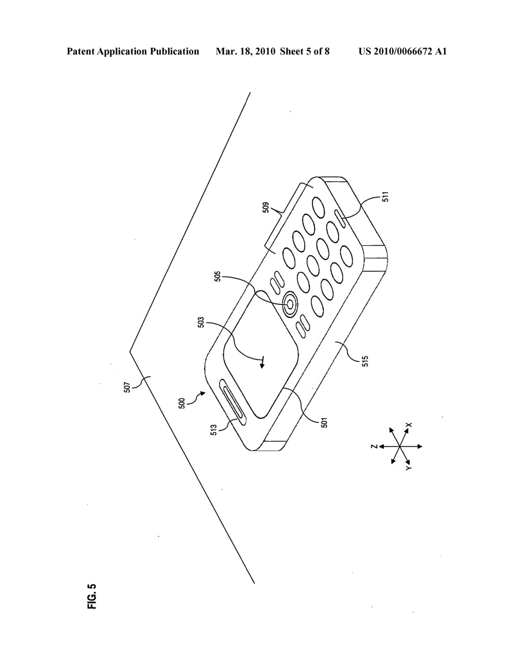 METHOD AND APPARATUS FOR MOBILE COMMUNICATION DEVICE OPTICAL USER INTERFACE - diagram, schematic, and image 06