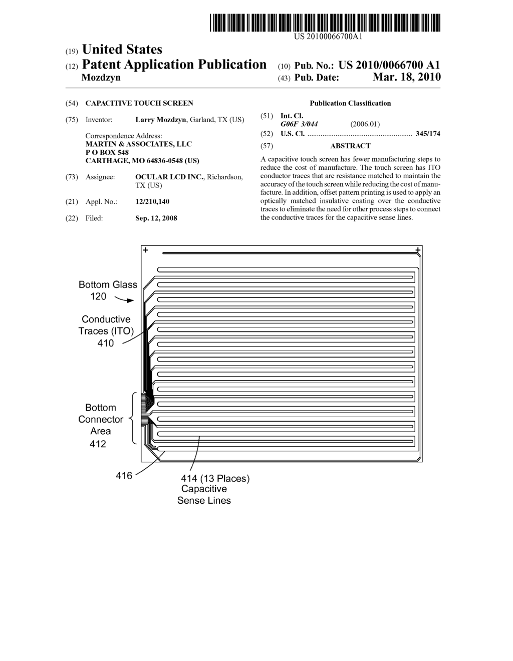 Capacitive Touch Screen - diagram, schematic, and image 01