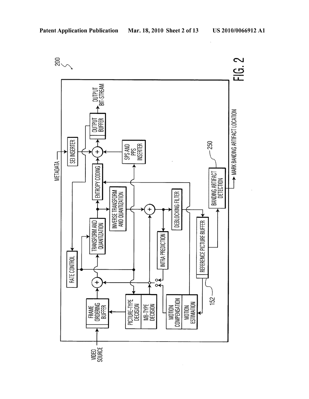 BANDING ARTIFACT DETECTION IN DIGITAL VIDEO CONTENT - diagram, schematic, and image 03