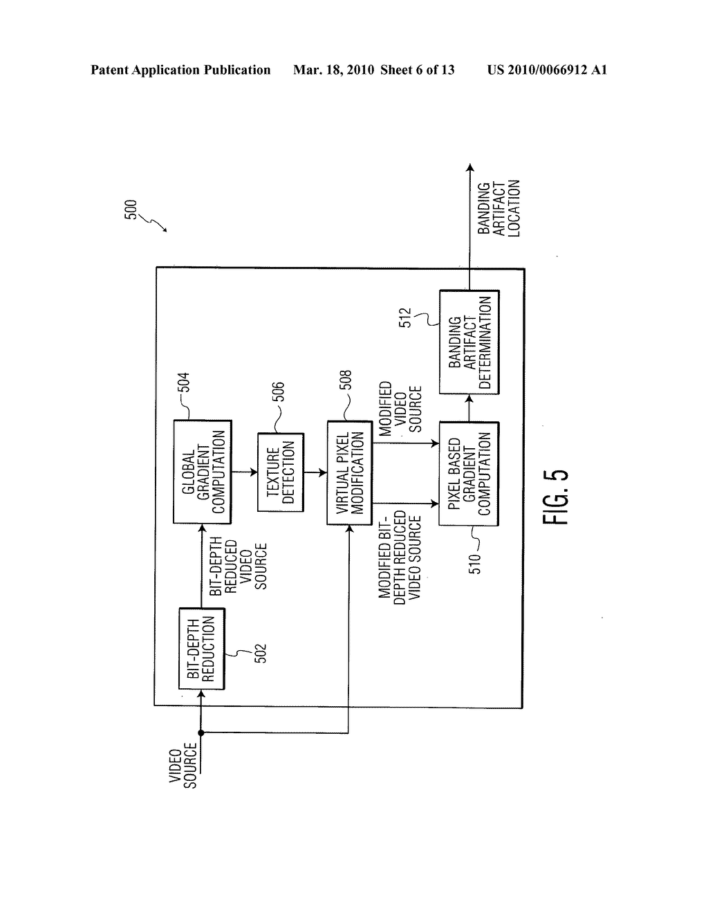 BANDING ARTIFACT DETECTION IN DIGITAL VIDEO CONTENT - diagram, schematic, and image 07