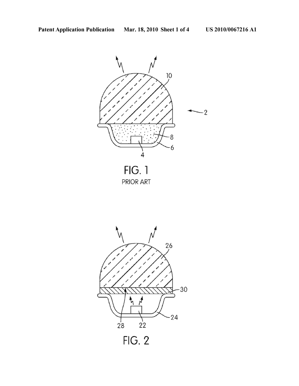 LED LIGHTING ARRANGEMENT INCLUDING LIGHT EMITTING PHOSPHOR - diagram, schematic, and image 02