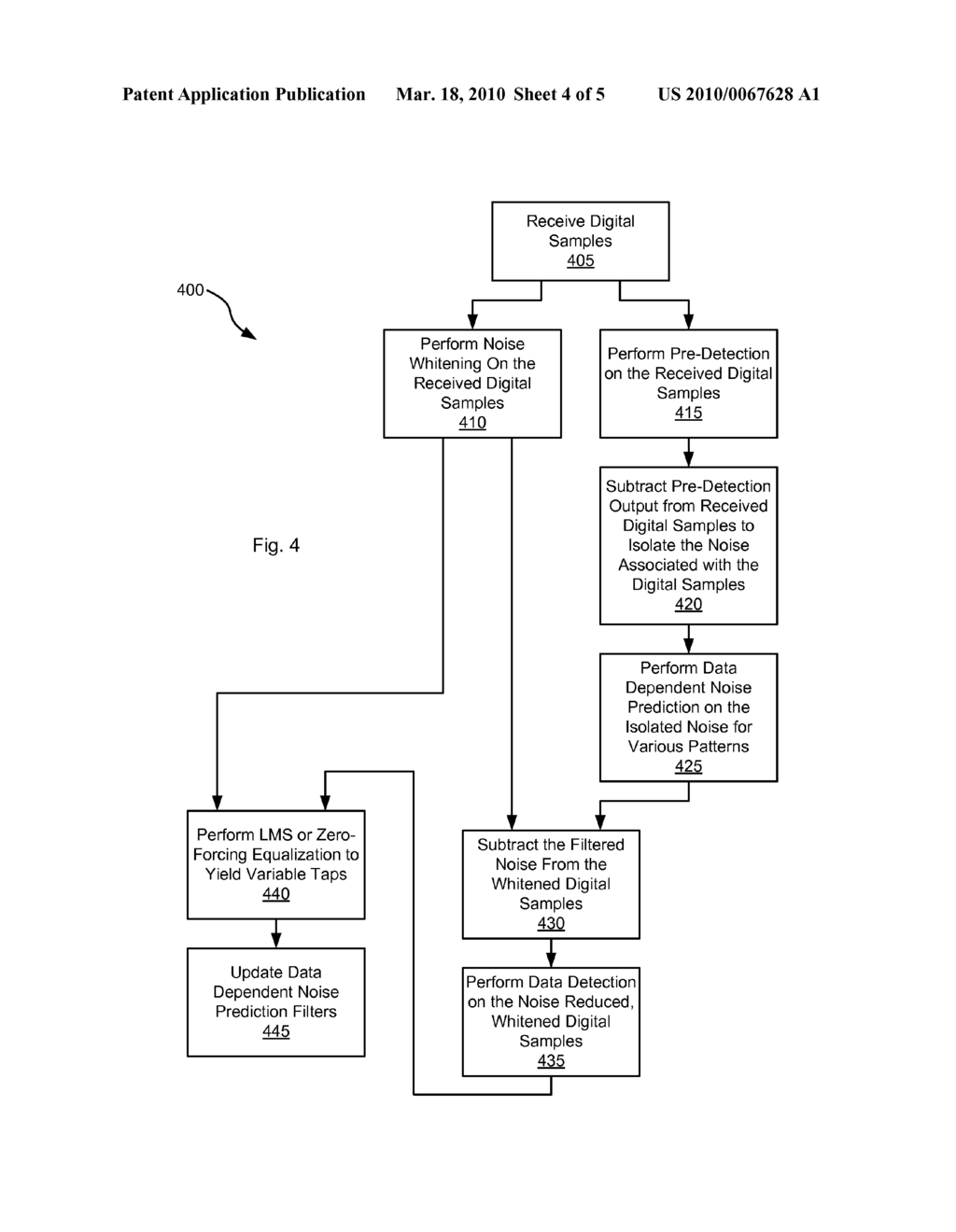 Adaptive Pattern Dependent Noise Prediction on a Feed Forward Noise Estimate - diagram, schematic, and image 05