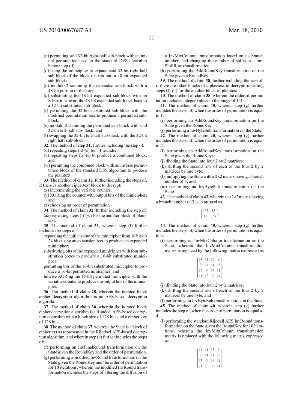 METHOD AND APPARATUS FOR MAINTAINING DATA INTEGRITY FOR BLOCK-ENCRYPTION ALGORITHMS - diagram, schematic, and image 30