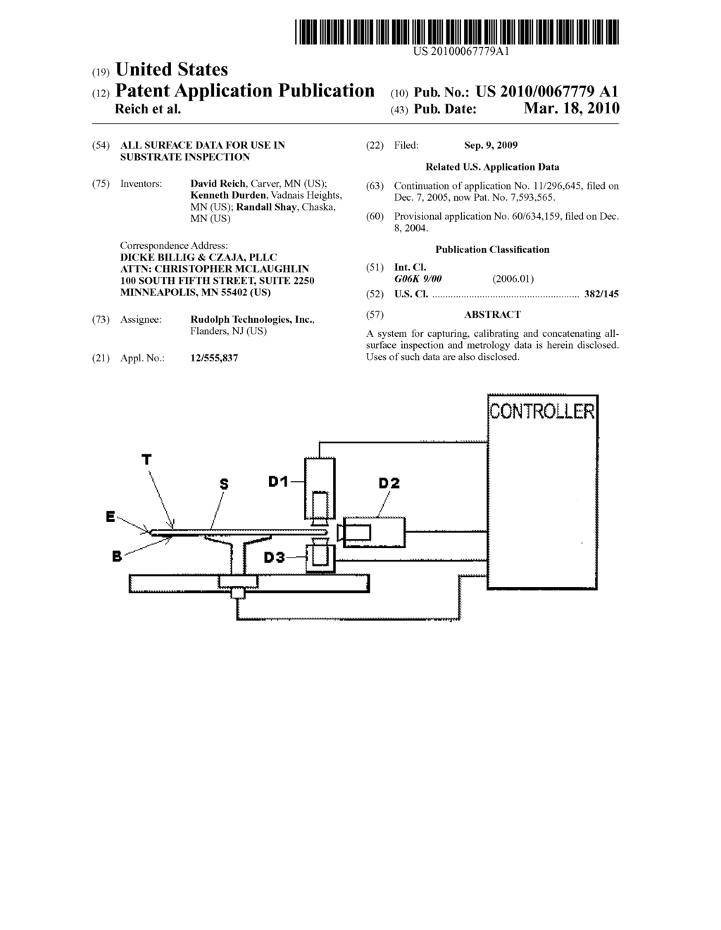 ALL SURFACE DATA FOR USE IN SUBSTRATE INSPECTION - diagram, schematic, and image 01