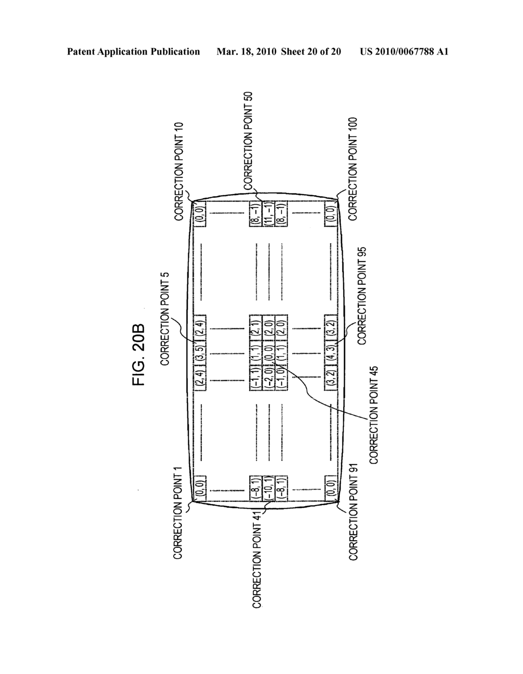 Image position recognition apparatus, image position recognition method, computer program product, and apparatus for setting correction data for an image display apparatus - diagram, schematic, and image 21