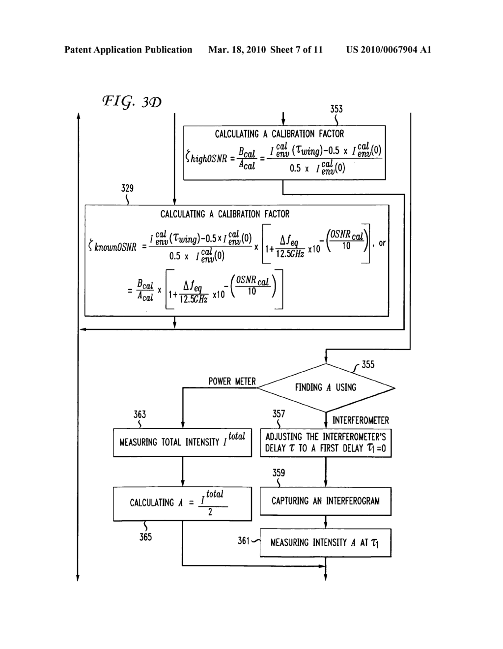 Calibration factor for interferometric optical signal-to-noise ratio measurement - diagram, schematic, and image 08