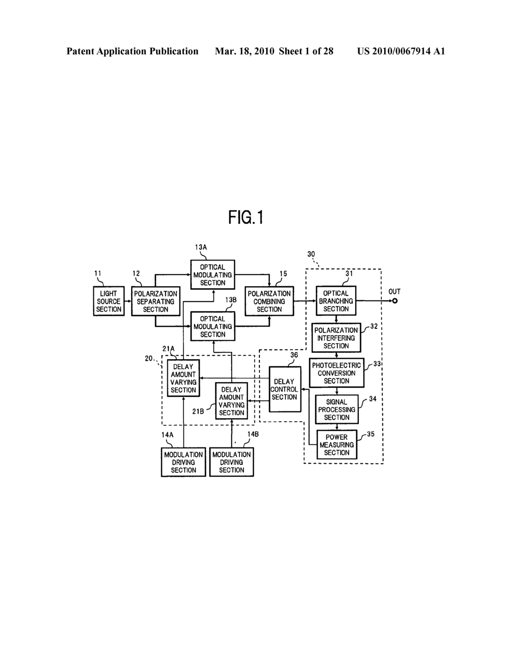 Polarization multiplexed light transmitter and control method threof - diagram, schematic, and image 02