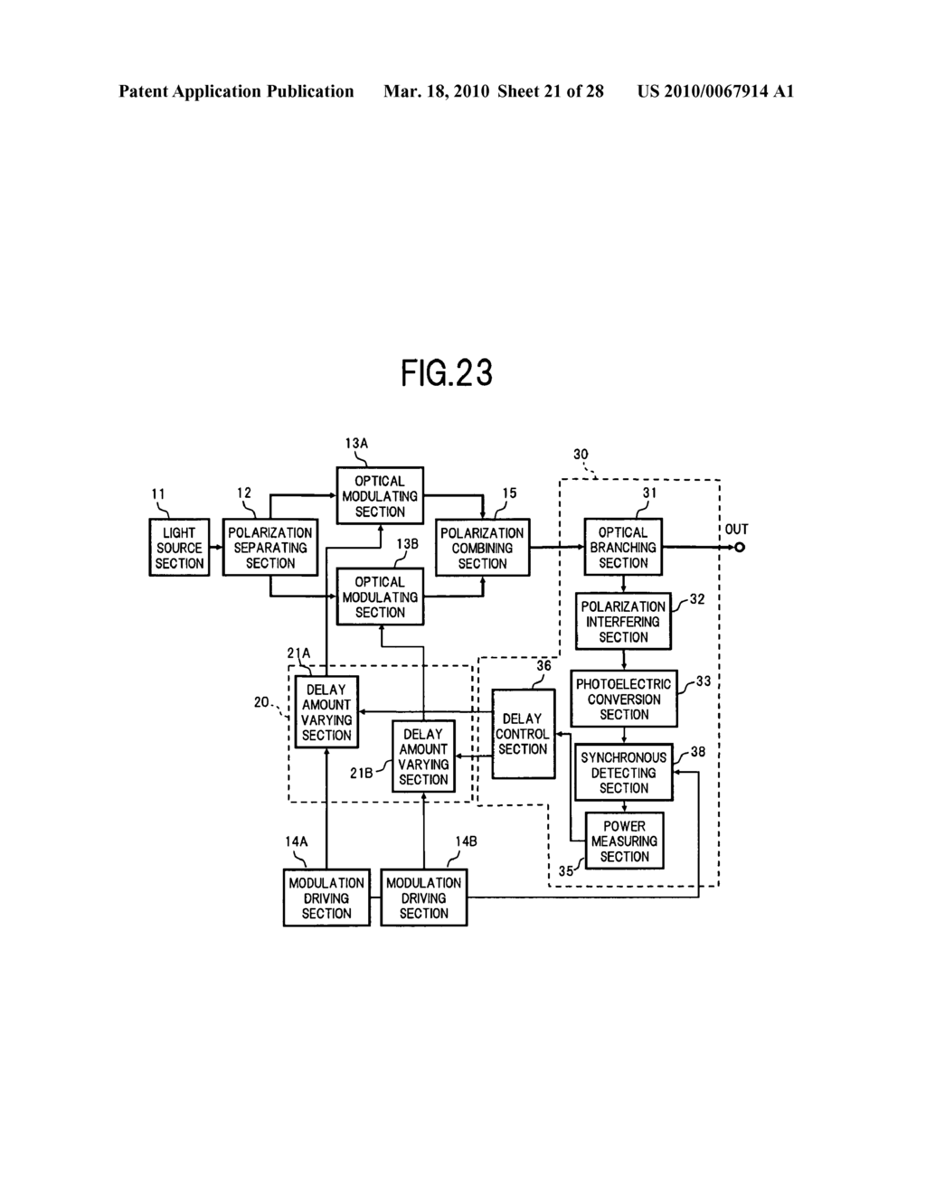 Polarization multiplexed light transmitter and control method threof - diagram, schematic, and image 22