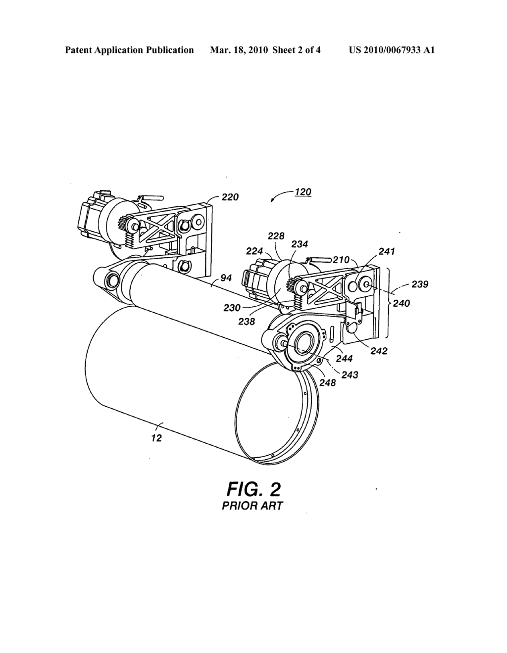 System And Method For Varying Transfer Pressure Applied By A Transfer Roller In A Printer - diagram, schematic, and image 03