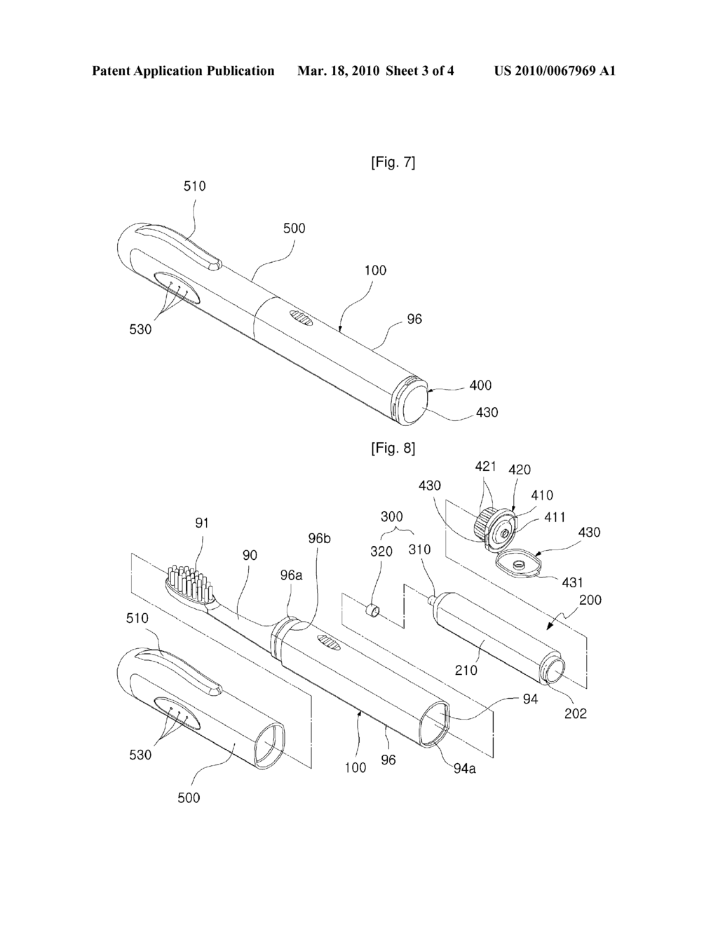 Portable Toothbrush - diagram, schematic, and image 04