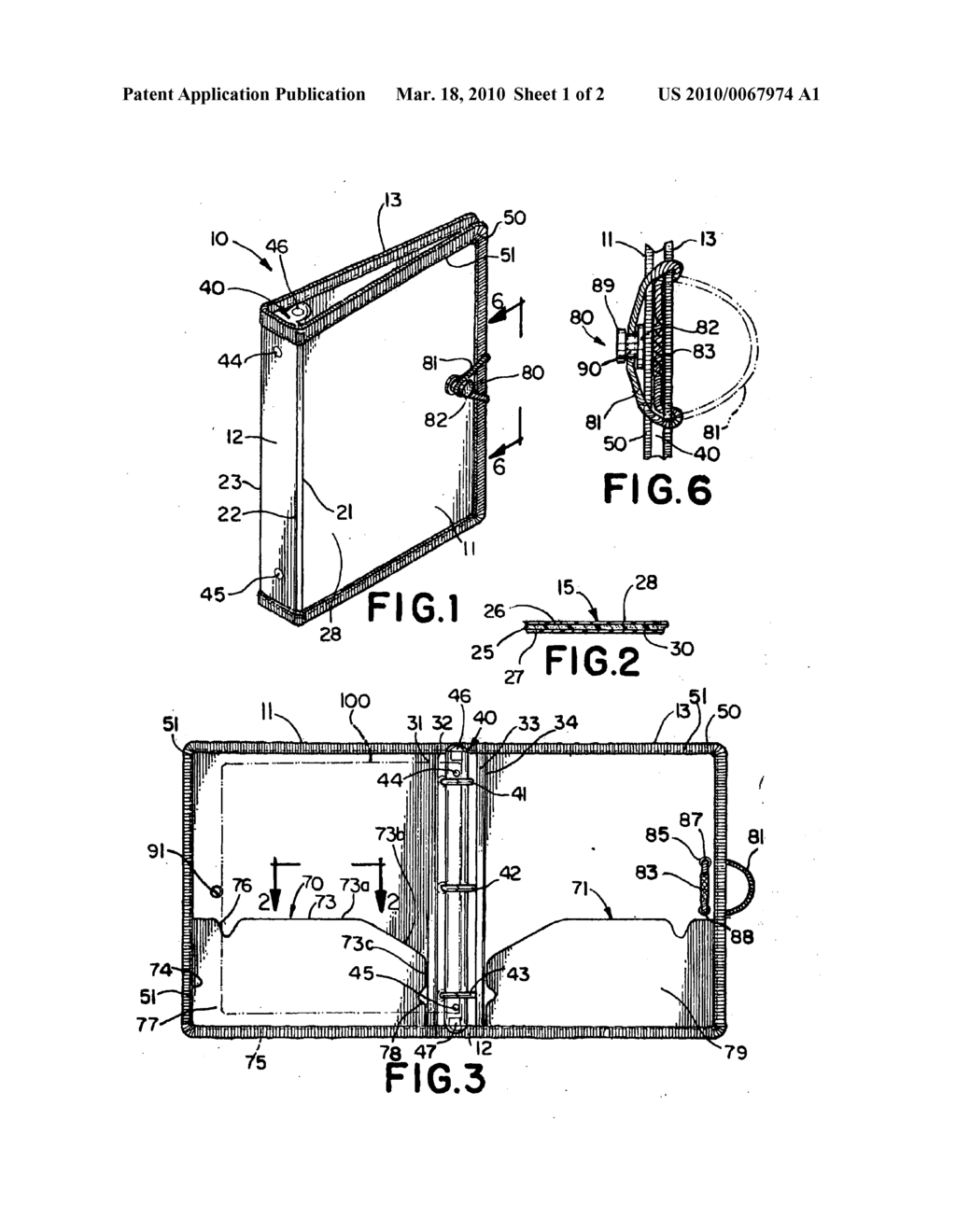 Binder for holding materials - diagram, schematic, and image 02