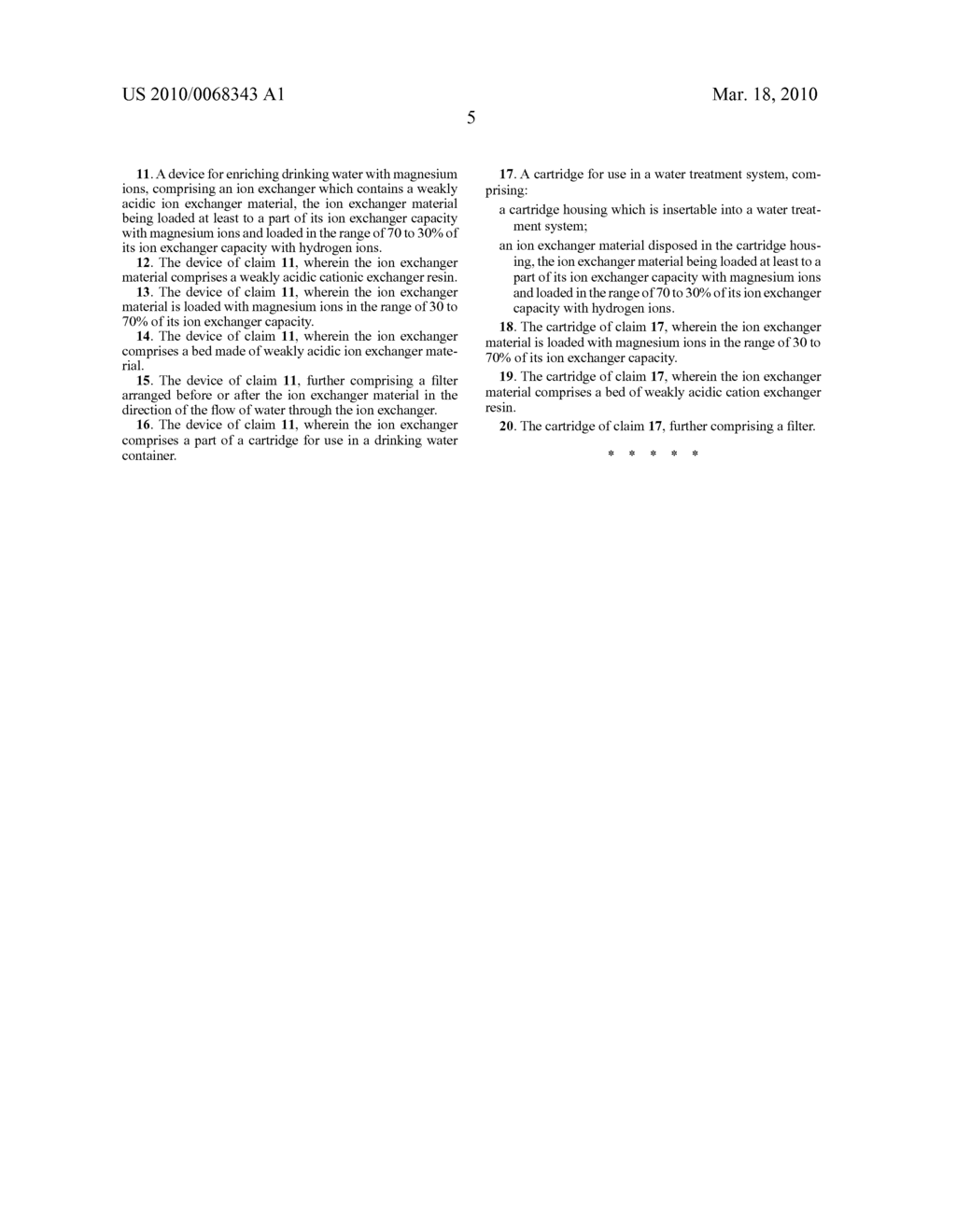 PROCESS AND DEVICE FOR ENRICHING WATER WITH MAGNESIUM IONS - diagram, schematic, and image 07