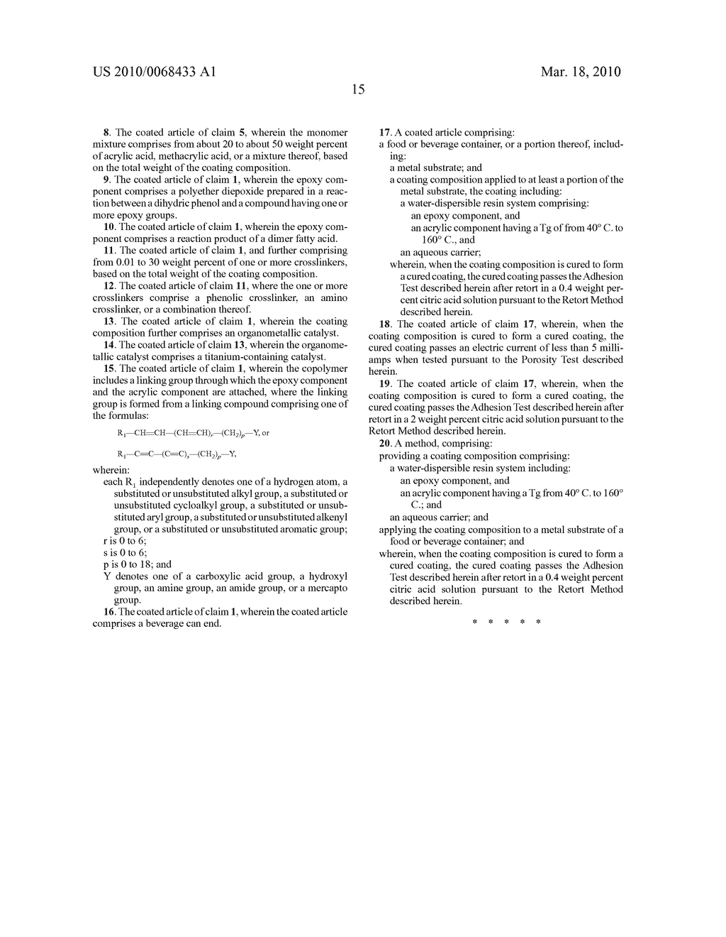 Food and Beverage Containers and Methods of Coating - diagram, schematic, and image 16