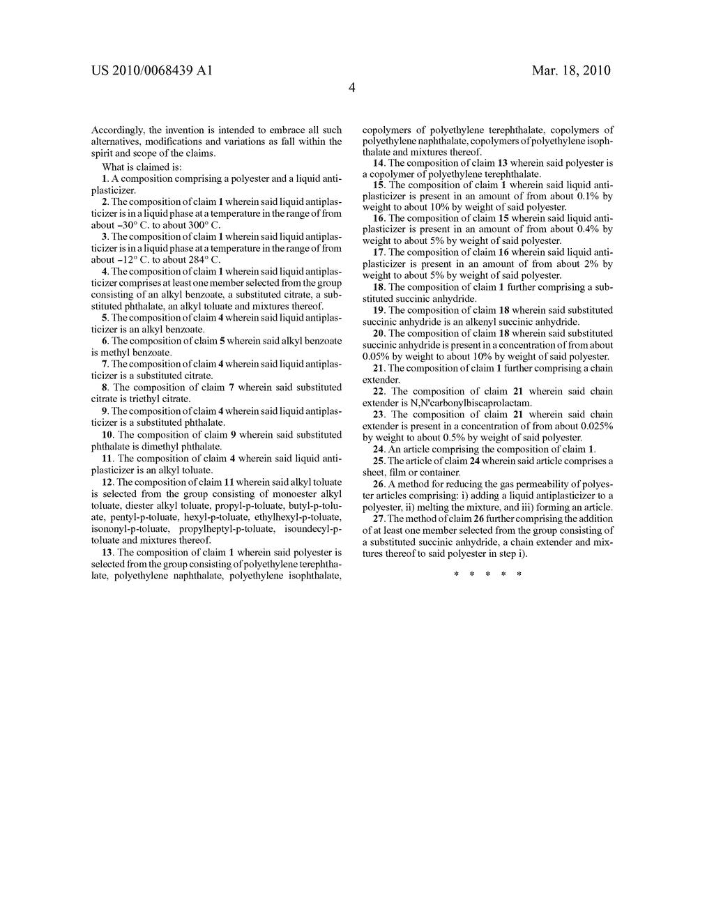 POLYESTER COMPOSITION WITH IMPROVED GAS BARRIER PROPERTIES AND ARTICLES THEREOF - diagram, schematic, and image 05