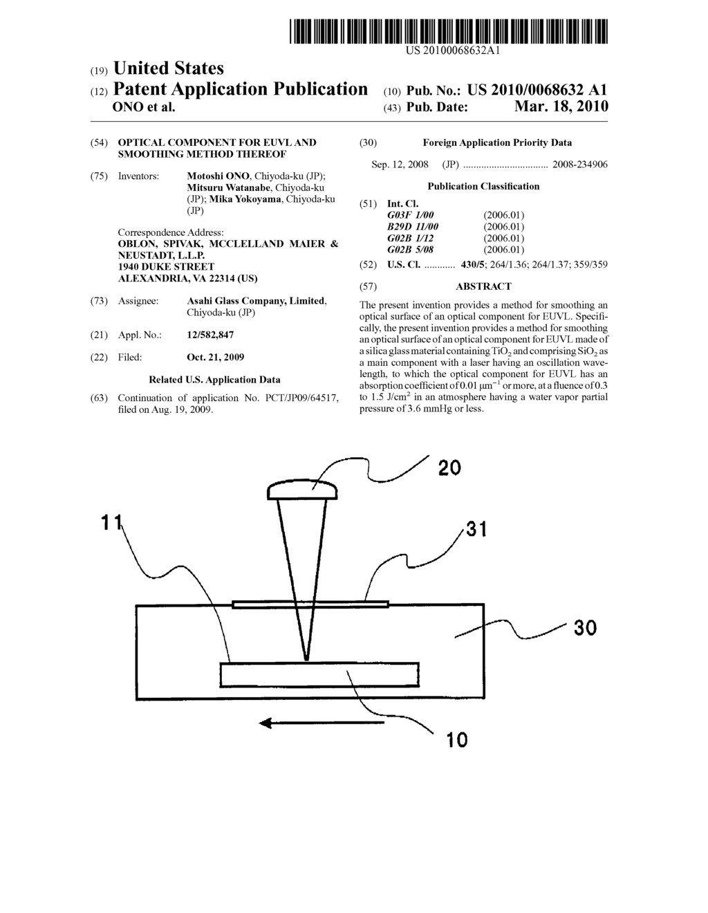 OPTICAL COMPONENT FOR EUVL AND SMOOTHING METHOD THEREOF - diagram, schematic, and image 01