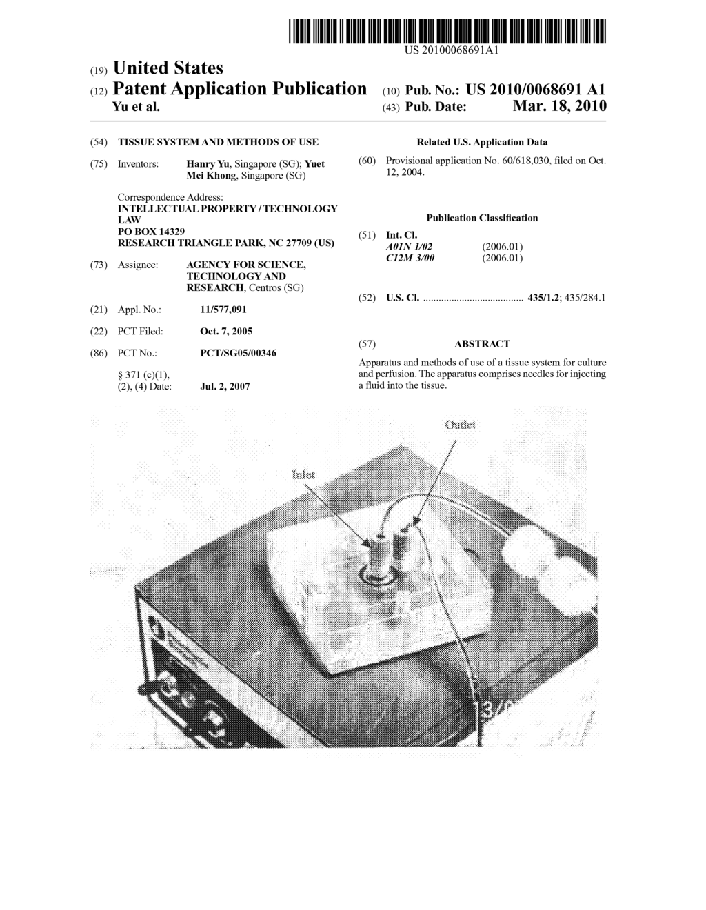 TISSUE SYSTEM AND METHODS OF USE - diagram, schematic, and image 01