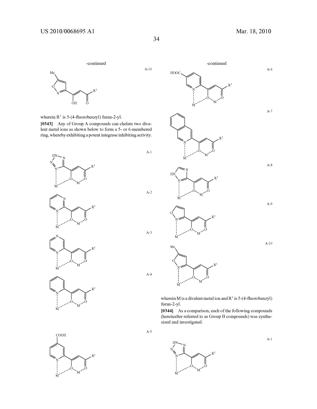 Inhibitor for enzyme having two divalent metal ions as active center - diagram, schematic, and image 35