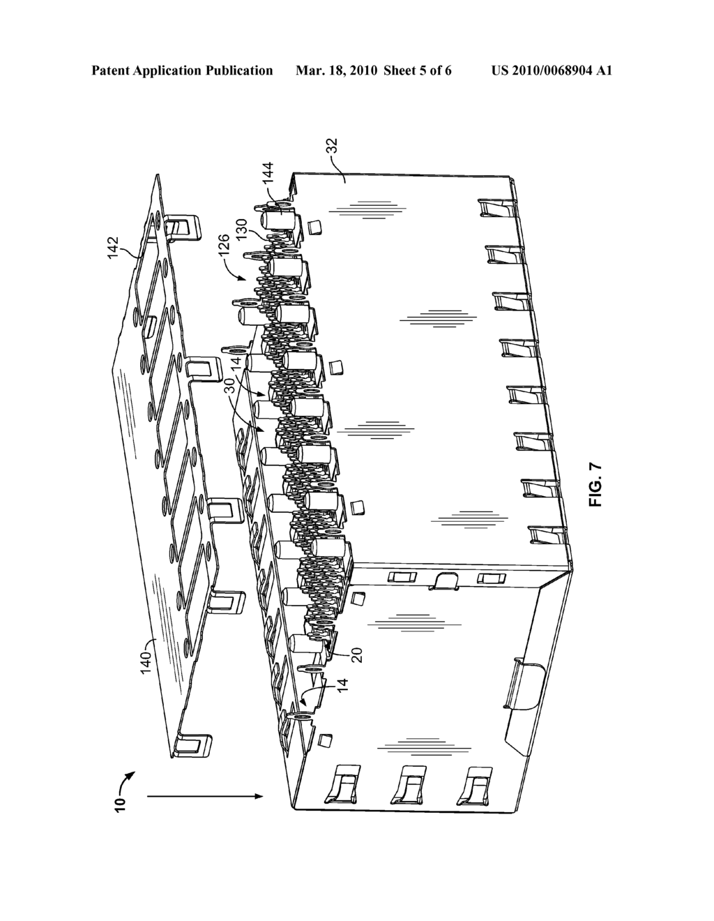 MODULAR ELECTRICAL CONNECTOR WITH OPPOSING CONTACT SUPPORT MEMBERS - diagram, schematic, and image 06