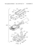 Cable connector assembly with improved housing with arms diagram and image