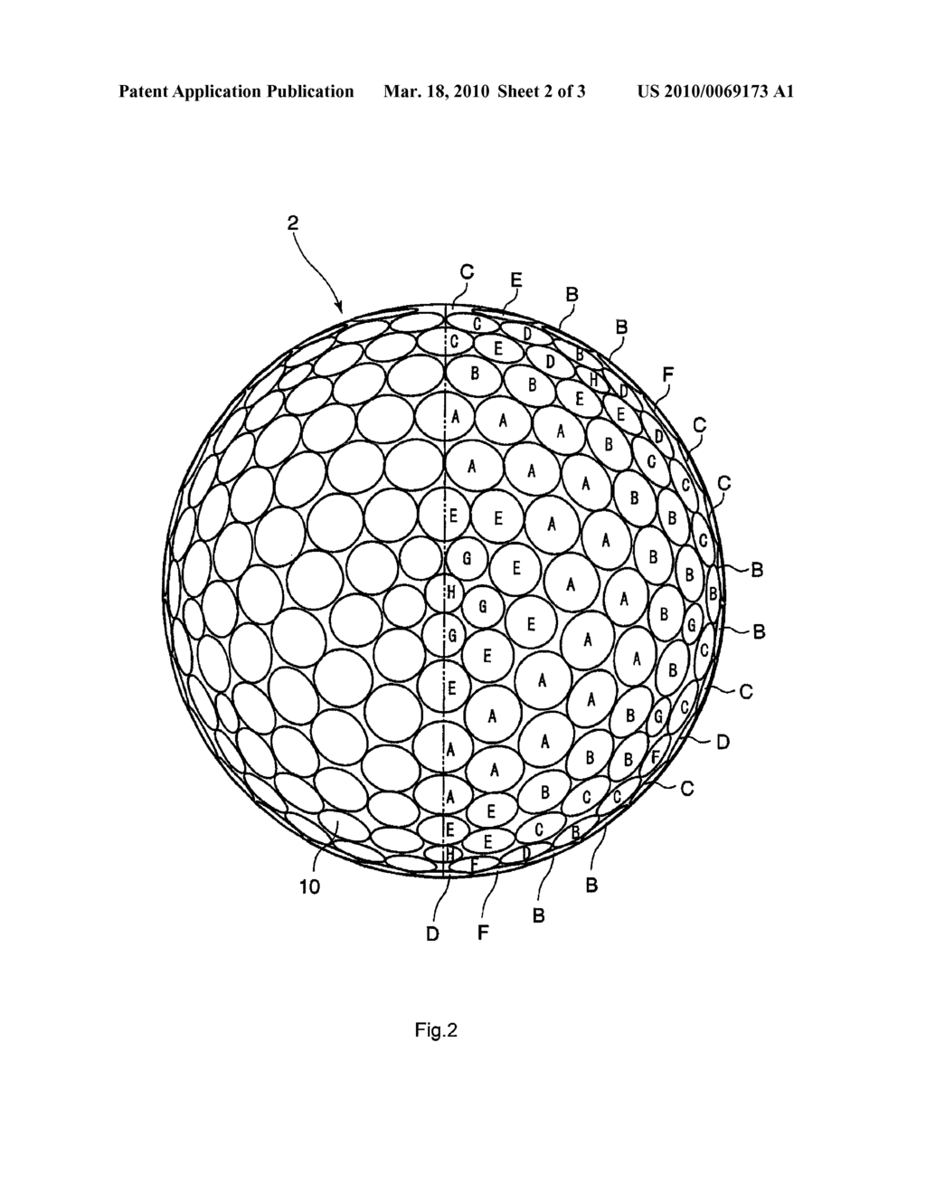 GOLF BALL - diagram, schematic, and image 03