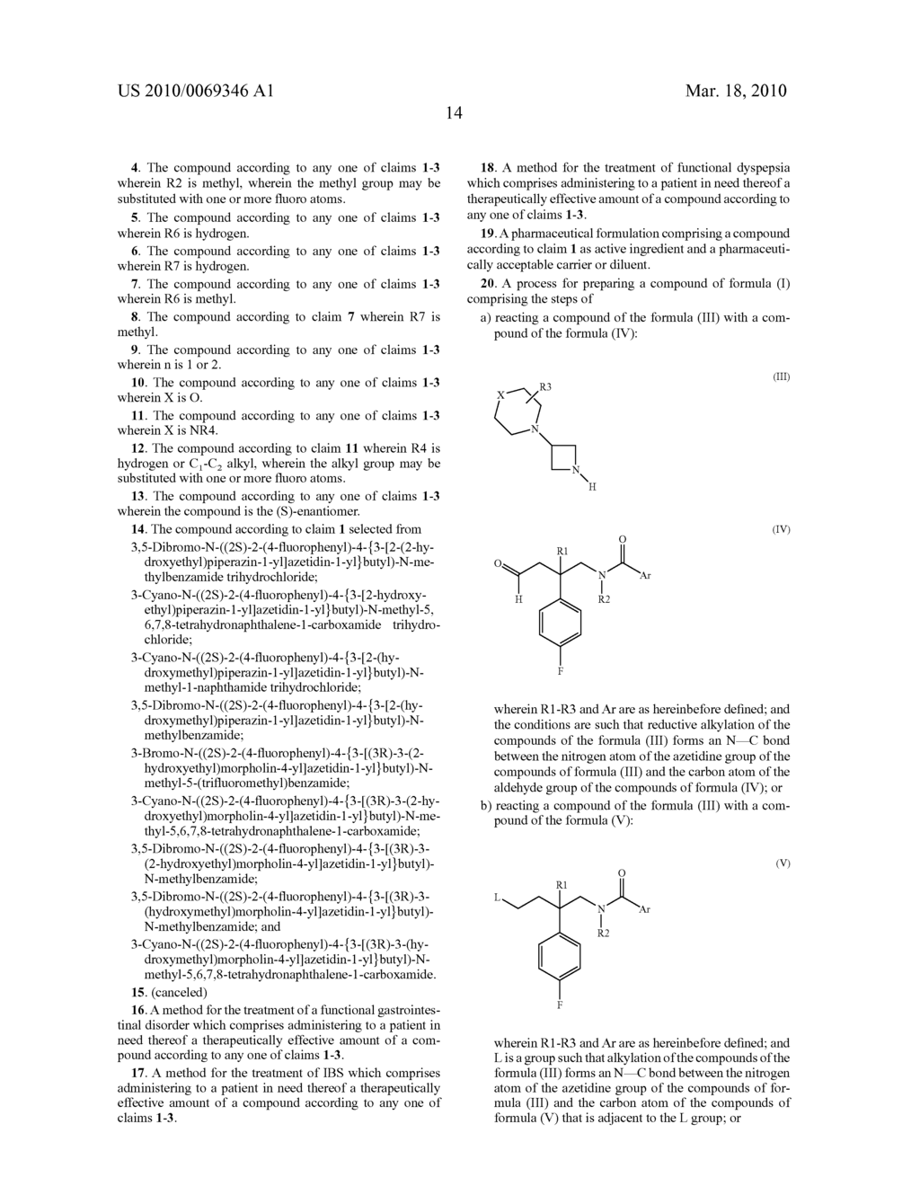 New Azetidine Derivatives as Neurokinin Receptor Antagonists for the Treatment of Gastrointestinal Diseases - diagram, schematic, and image 15