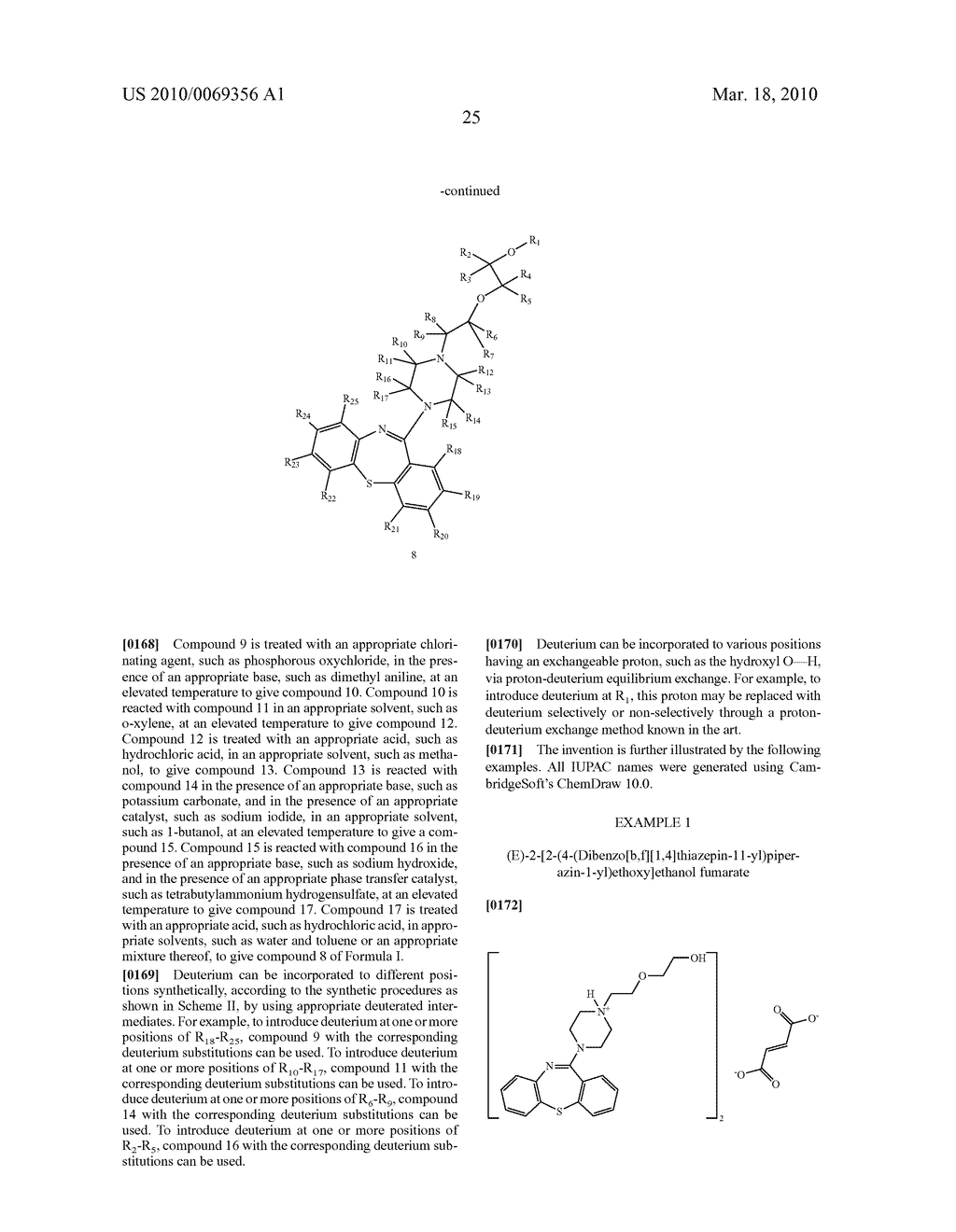 DIBENZOTHIAZEPINE MODULATORS OF DOPAMINE, ALPHA ADRENERGIC, AND SEROTONIN RECEPTORS - diagram, schematic, and image 26