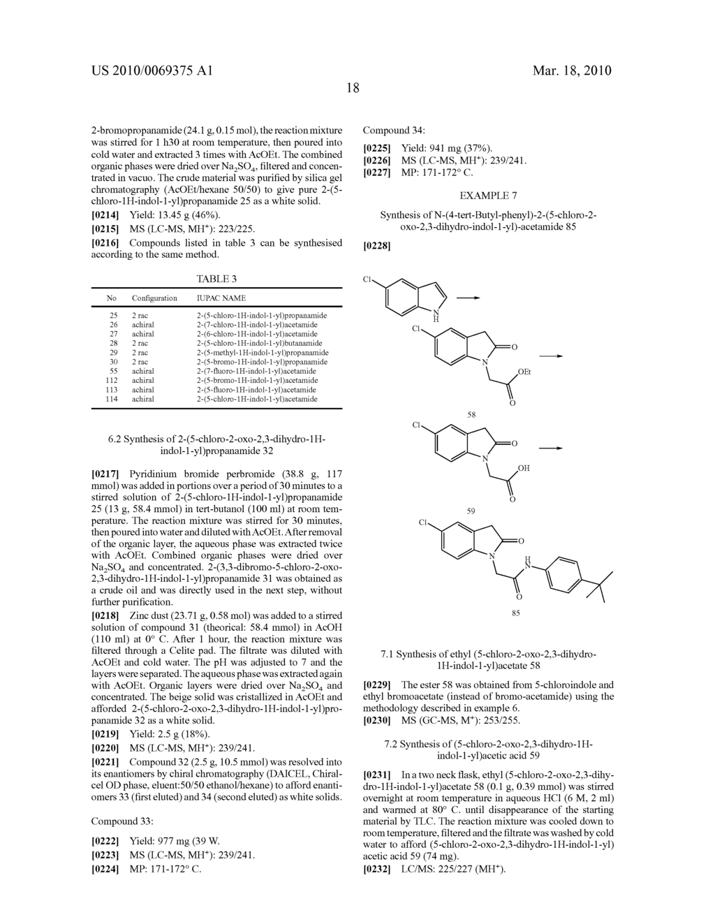 Indolone-Acetamide Derivatives, Processes for Preparing Them and Their Uses - diagram, schematic, and image 19