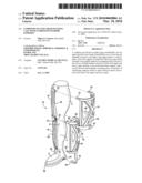 COMPOSITE PLASTIC RIGID WALKING CAST WITH CUSHIONED INTERIOR SUPPORTS diagram and image