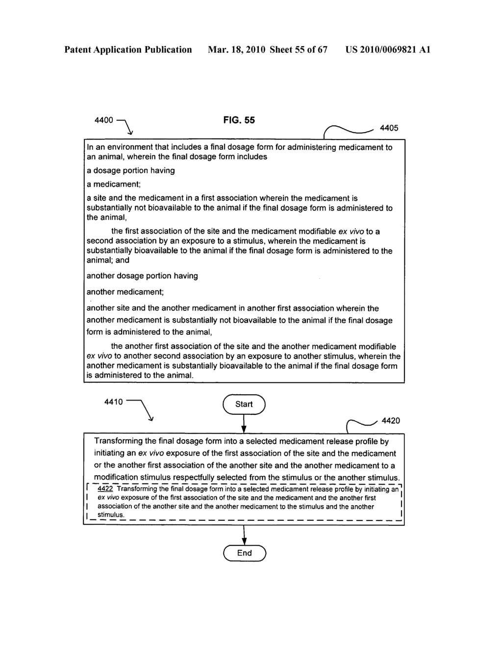 Ex vivo modifiable medicament release-sites final dosage form - diagram, schematic, and image 56