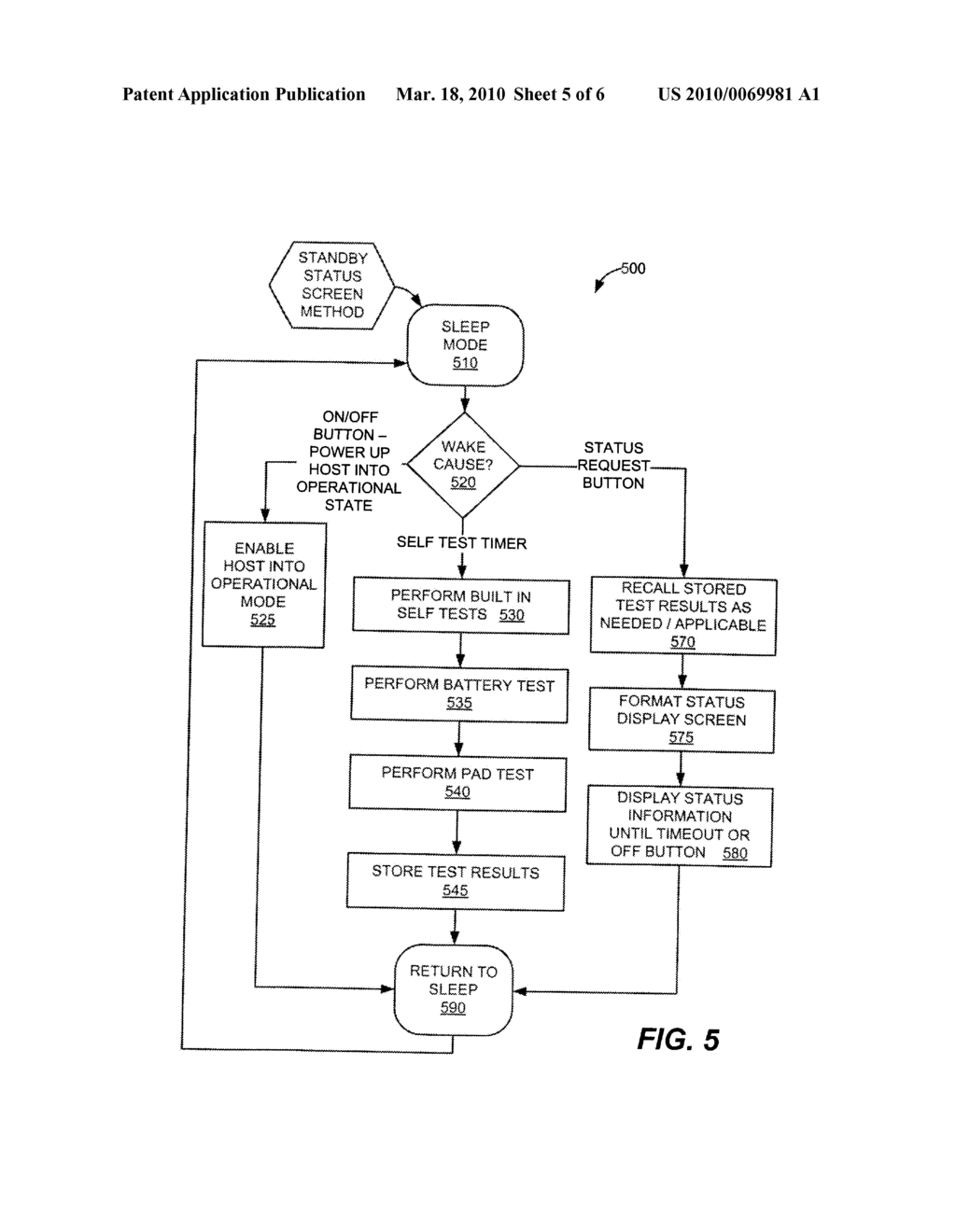 System and Method for Presenting Defibrillator Status Information While in Standby Mode - diagram, schematic, and image 06