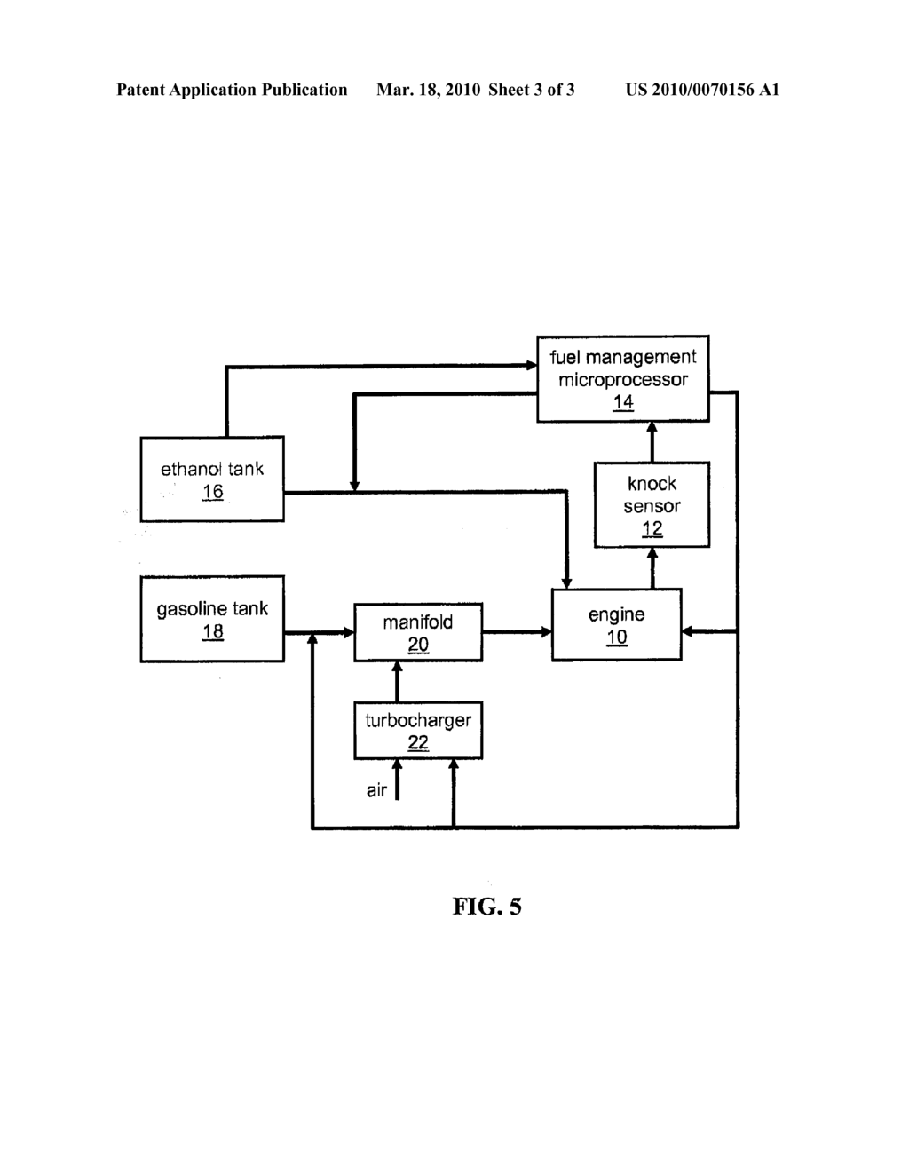 Fuel Management System for Variable Ethanol Octane Enhancement of Gasoline Engines - diagram, schematic, and image 04